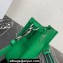 Prada Leather mini shoulder Bag 1BH191 Green 2023