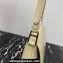 Prada Cleo brushed leather shoulder bag with flap 1BD316 Beige 2023