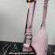 Prada Cleo brushed leather shoulder bag with flap 1BD316 Pink 2023