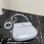 Prada Cleo brushed leather shoulder bag with flap 1BD316 Baby Blue 2023