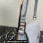 Prada Cleo brushed leather shoulder bag with flap 1BD316 Baby Blue 2023