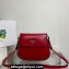 Prada Cleo brushed leather shoulder bag with flap 1BD316 Red 2023