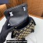 Prada Symbole embroidered fabric bag 2VD034 Black/Beige 2023