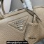 Prada Leather top-handle bag 1BB102 Camel 2023