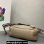 Prada Leather top-handle bag 1BB102 Camel 2023