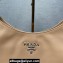 Prada Soft Calfskin Leather Chain Tote Bag 1BA638 Beige 2023