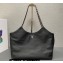 Prada Soft Calfskin Leather Chain Tote Bag 1BA638 Black 2023