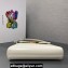 Prada Medium brushed leather handbag 1BD343 White 2023