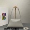 Prada Medium brushed leather handbag 1BD343 Gray 2023