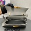 Prada Medium brushed leather handbag 1BD343 Gray 2023