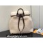 Louis Vuitton LV Ski Shearling Backpack Bag M23384 Cream/Brown 2023