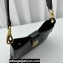 Miu Miu Leather Hobo bag 5BC151 Black 2023