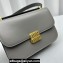 Miu Miu Leather shoulder bag 5BD254 Gray 2023
