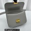 Miu Miu Leather shoulder bag 5BD254 Gray 2023
