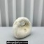 Miu Miu Wander shearling hobo mini-bag with leather details 5BP078 White 2023