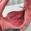 Miu Miu Wander matelassé nappa leather hobo bag 5BC125 Pink 2023