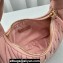 Miu Miu Wander matelassé nappa leather hobo bag 5BC125 Light Pink 2023