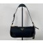 Prada Re-Edition 2002 Re-Nylon and brushed leather shoulder bag 1BC201 Black 2023