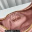 Miu Miu Wander matelassé nappa leather hobo bag 5BC125 Light Pink 2023