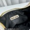 Miu Miu Wander matelassé nappa leather hobo bag 5BC125 White 2023