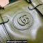 Gucci Small duffle bag with tonal Double G 725701 Leather Green 2023
