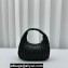 Miu Miu Wander matelassé nappa leather hobo bag 5BC125 Black 2023
