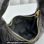 Miu Miu Wander matelassé nappa leather hobo bag 5BC125 Black 2023