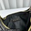 Miu Miu Wander matelassé nappa leather hobo bag 5BC125 Black 2023