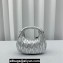 Miu Miu Wander matelassé nappa leather hobo mini-bag 5BP078 Silver 2023