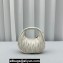 Miu Miu Wander matelassé nappa leather hobo mini-bag 5BP078 White 2023