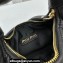 Miu Miu Wander matelassé nappa leather hobo mini-bag 5BP078 Black 2023