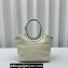 Miu Miu IVY leather Small Tote bag 5BG276 White 2023