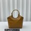 Miu Miu IVY leather Small Tote bag 5BG276 Brown 2023