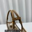 Miu Miu IVY leather Small Tote bag 5BG276 Brown 2023