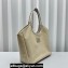Miu Miu IVY leather Large Tote bag 5BG276 Beige 2023