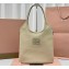 Miu Miu IVY leather bag 5BG231 Beige 2023