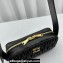 Miu Miu Matelassé nappa leather shoulder bag 5BC158 Black 2023