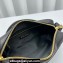 Miu Miu Matelassé nappa leather shoulder bag 5BC158 Black 2023