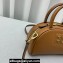 Miu Miu Leather top-handle bag 5BP085 Brown 2023