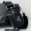 Prada Saffiano leather shoulder bag 2VD059 Black 2023