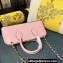 Valentino Rockstud E/W calfskin Large handbag Pink 2023