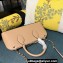 Valentino Rockstud E/W calfskin Large handbag Beige 2023
