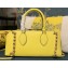 Valentino Rockstud E/W calfskin Large handbag Yellow 2023