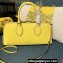 Valentino Rockstud E/W calfskin Large handbag Yellow 2023