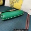 Valentino Rockstud Brushed Calfskin Shoulder Bag Green 2023