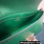 Valentino Rockstud Brushed Calfskin Shoulder Bag Green 2023