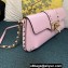 Valentino Rockstud Brushed Calfskin Shoulder Bag Pink 2023