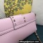 Valentino Rockstud Brushed Calfskin Shoulder Bag Pink 2023