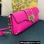 Valentino Rockstud Brushed Calfskin Shoulder Bag Fuchsia 2023
