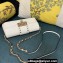 Valentino Rockstud Brushed Calfskin Shoulder Bag White 2023